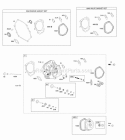 Cylinder Head Gasket Sets Diagram and Parts List for  Briggs and Stratton Engine